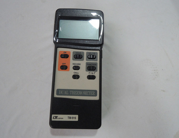Elektroniczny sprzęt testujący Wyświetlacz LCD o niskiej mocy TM916 Podwójny termometr