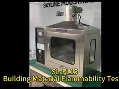 EN 11925-2 Badanie łatwopalności materiałów budowlanych z sterowaniem ekranem dotykowym