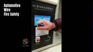 Tester palności kabli samochodowych ISO 6722