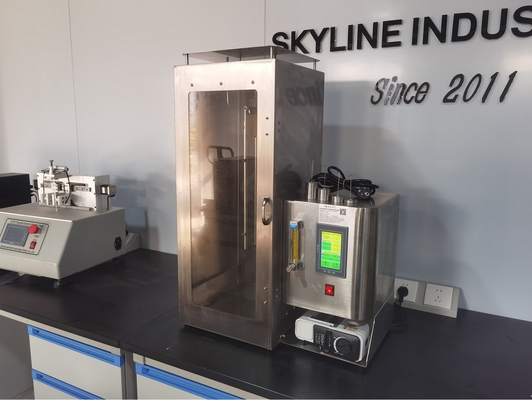 Pionowy tester spalania z dyszą 11 mm SL-FL76 (16CFR1615/1616) do testowania DZIECIĘCEJ PASJI