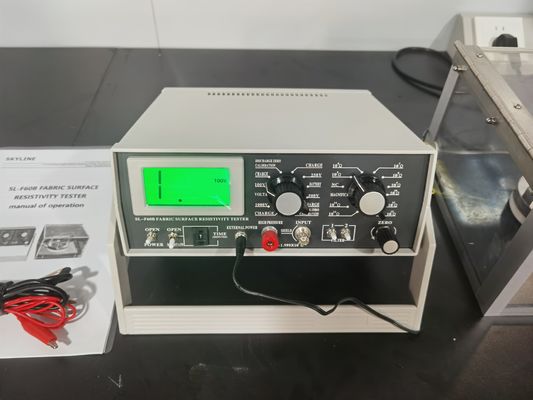 kupować Badanie odporności powierzchniowej tkaniny włókienniczej z napięciem pomiarowym DC100V i pomiarem oporu 2 × 1014Ω dla zgodności z normą EN 1149-1/ EN 1149-2/ AATCC 76/ BS 6524 produkcja online