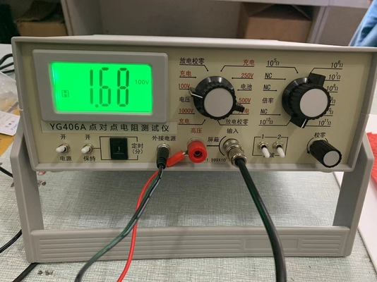 Tester rezystywności powierzchni tkaniny z wyświetlaczem cyfrowym EN 1149-1 / EN 1149-2 AATCC 76
