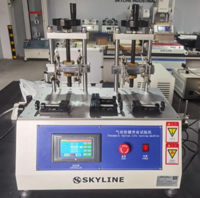 Dobra cena. 8 Stations Pneumatic Button Life Tester with Touch Screen Control for Key Durability Testing w Internecie