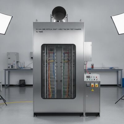 Dobra cena. UL1666 CMR Vertical Shaft Cable Tray Fire Test Chamber for Flame Retardant Cable Certification SL-1666 W Internecie