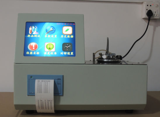 5208D Sprzęt do testowania analizy oleju Niskotemperaturowy 8-calowy ekranowy tester temperatury zapłonu z zamkniętym kubkiem